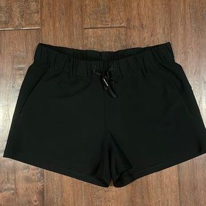 Lululemon On The Fly shorts, size 10, black